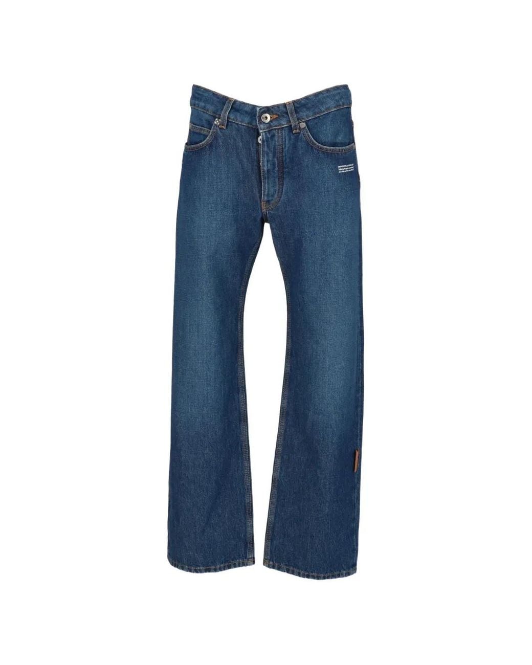 Off-White c/o Virgil Abloh Blue Wide-Leg Jeans
