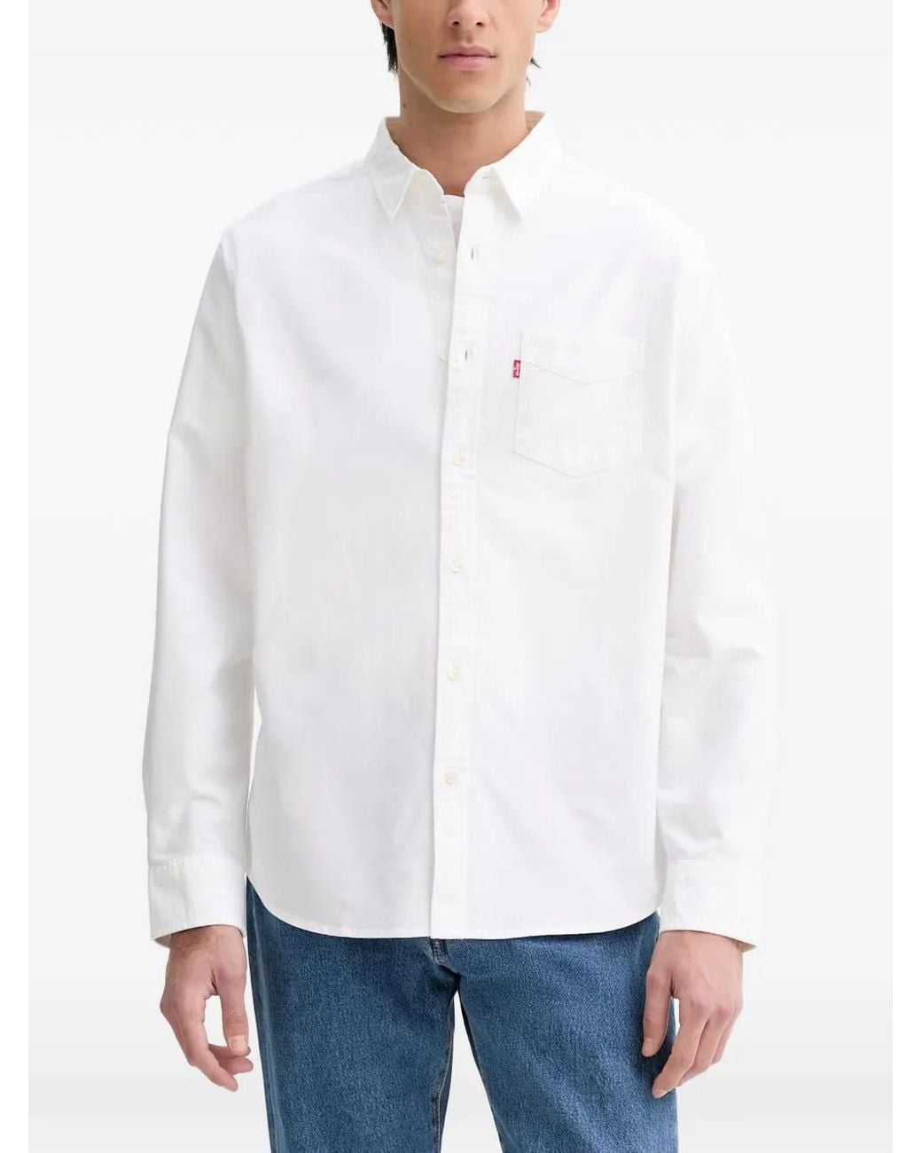 Levi's White Patch-Pocket Shirt for men
