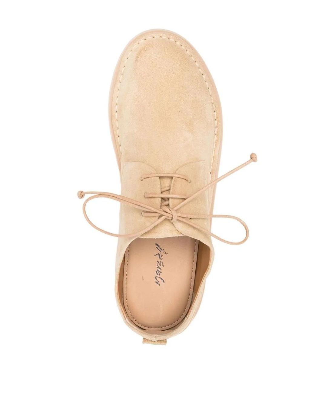 Marsèll Natural Sancrispa Alta Suede Derby Shoes for men