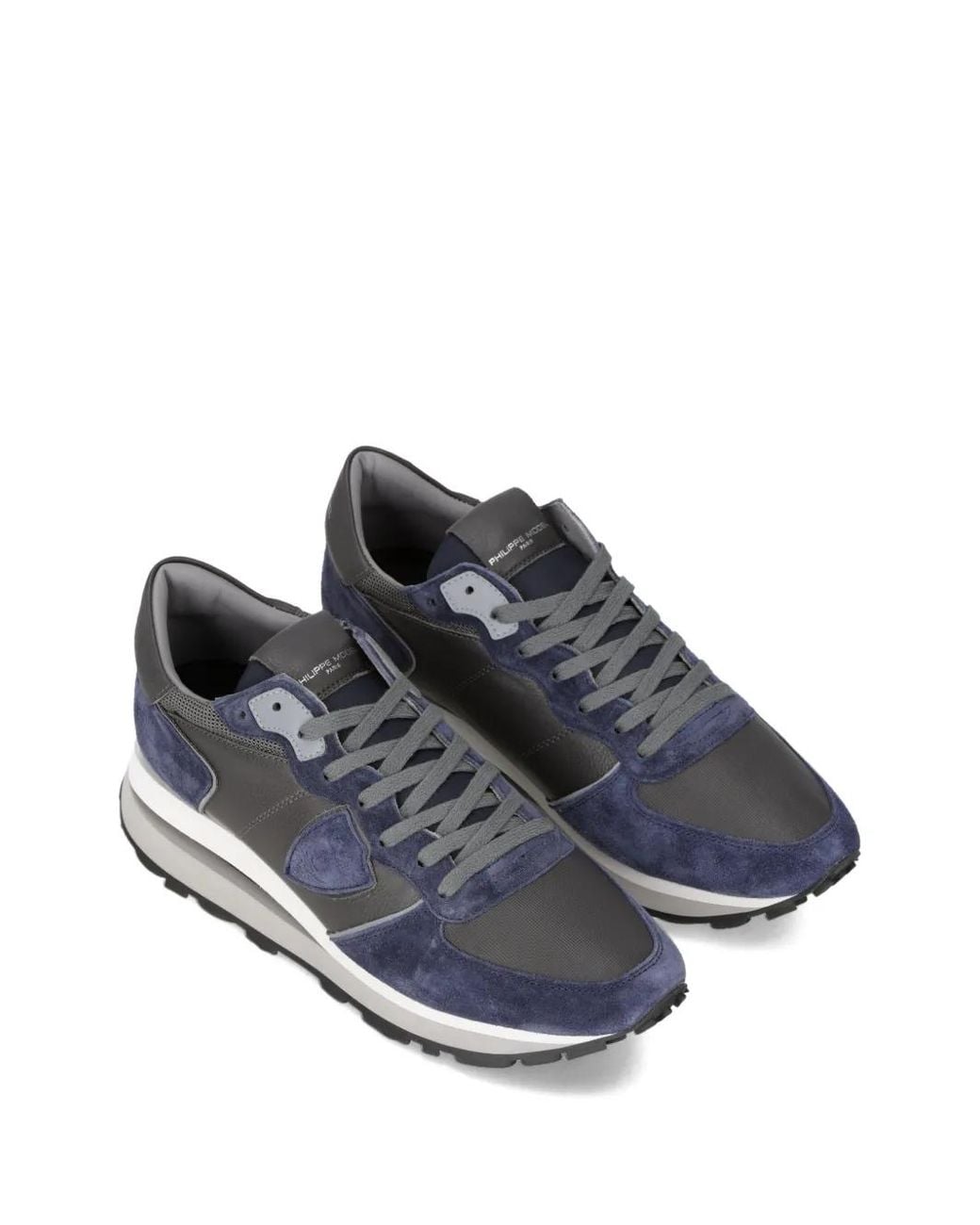 Philippe Model Blue Tropez Haute Suede-Panel Sneakers for men