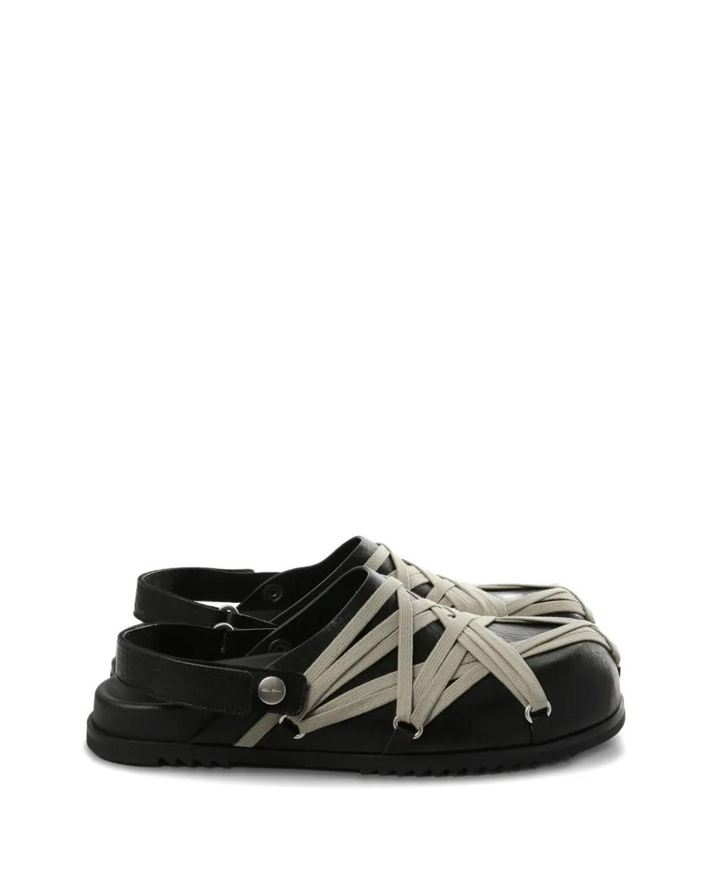 Rick Owens Black Megalace Sandals