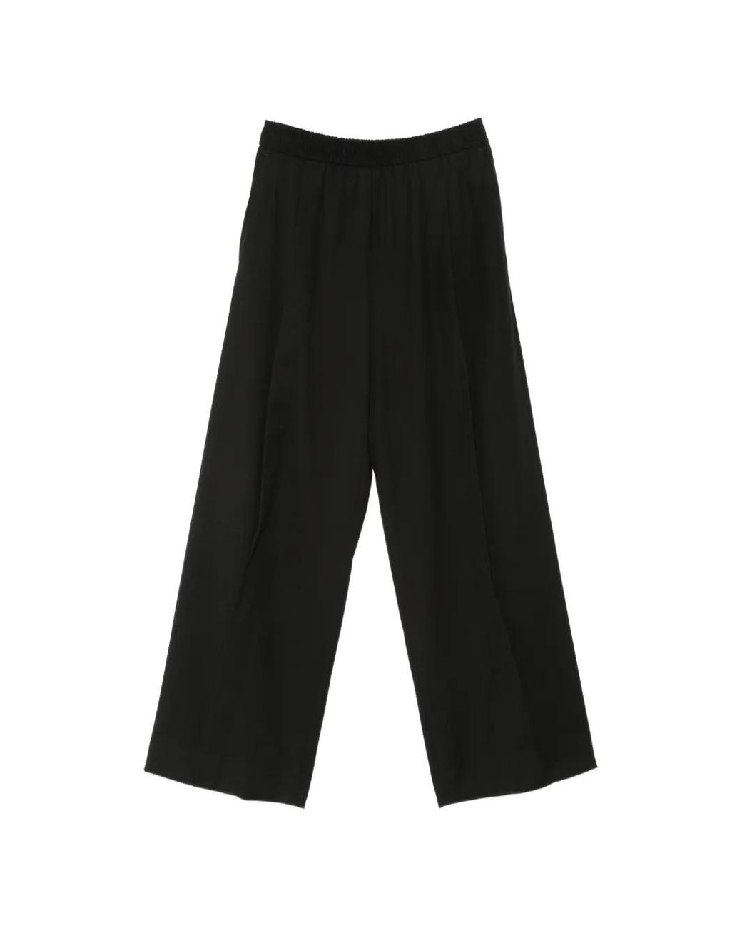 Isabel Benenato White Pantalon Ample À Taille Élastiquée