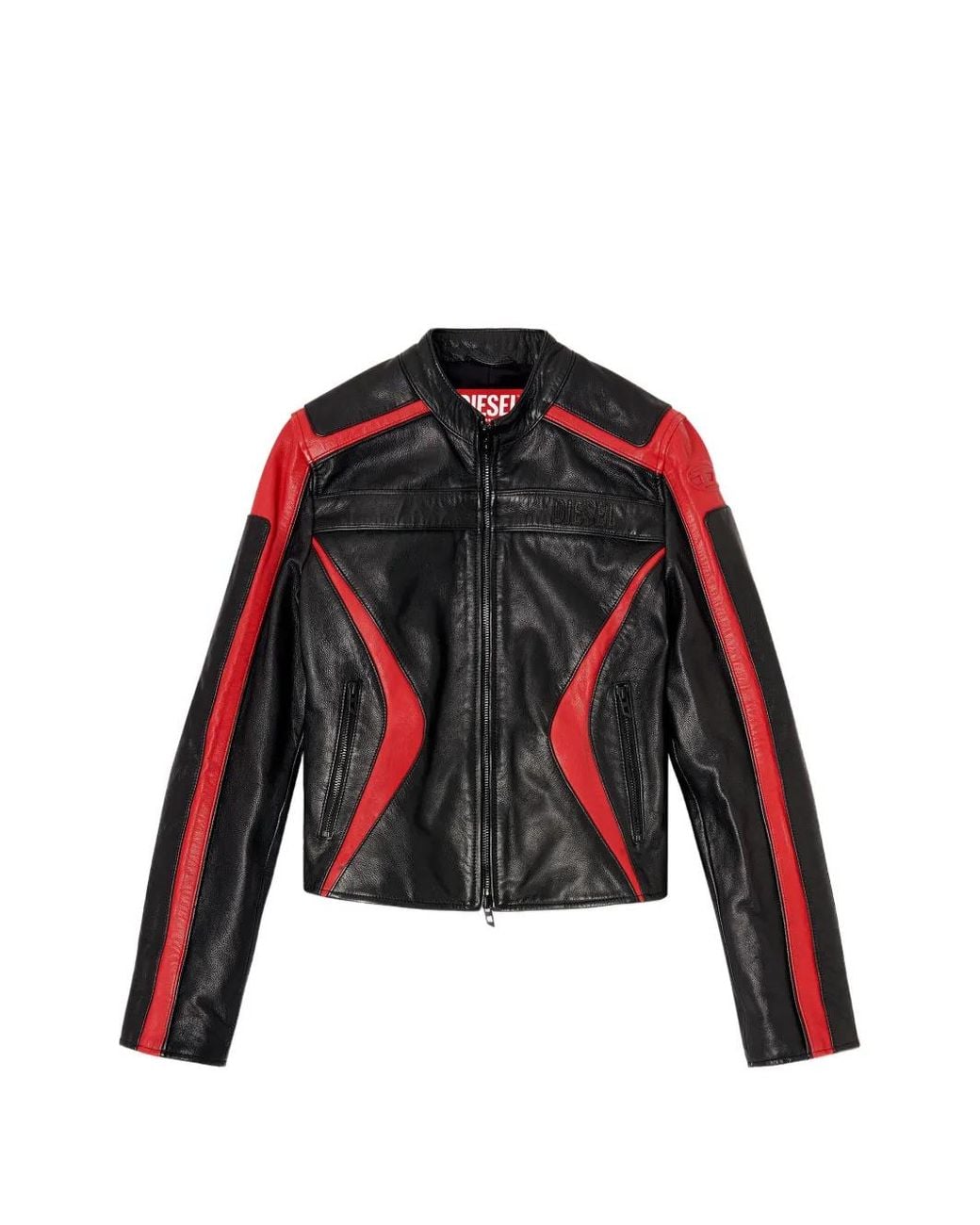 DIESEL Red Leather Jacket