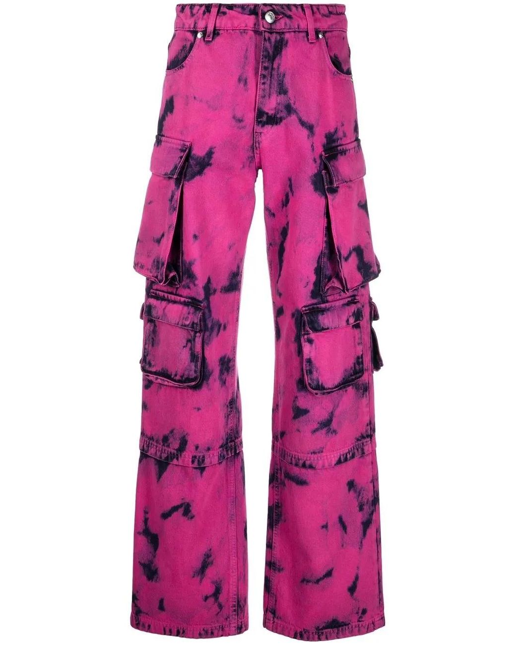 Jeans Bicolore di MSGM in Pink
