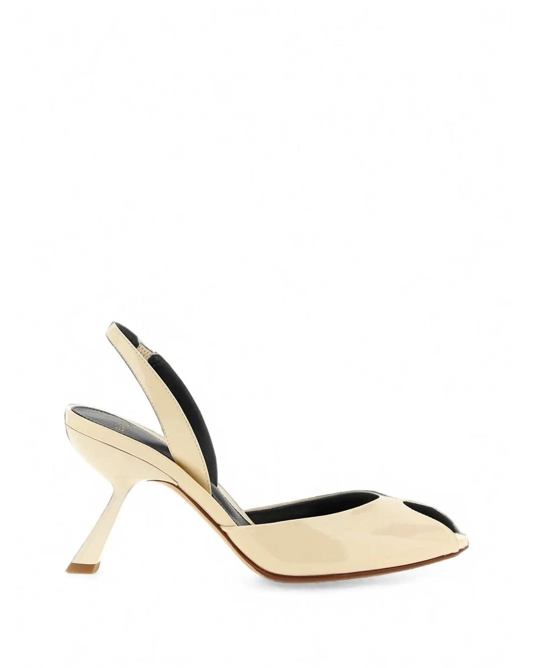 Alexandre Birman Metallic Miranda Patent Leather Slingback Pumps