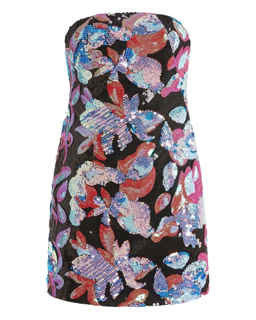 16Arlington Blue Stell Sequinned Mini Dress