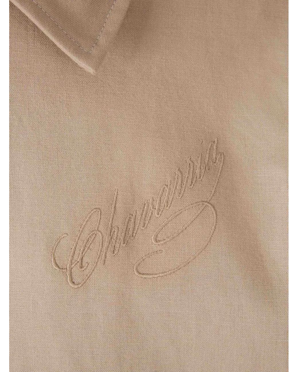 Willy Chavarria Natural Kendrick Logo-Embroidered Bomber Jacket for men