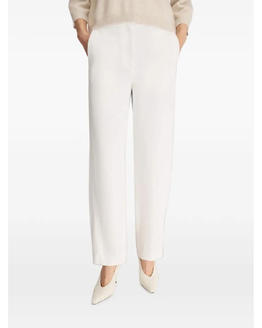 Loulou de Saison White Kian Straight-Leg Trousers