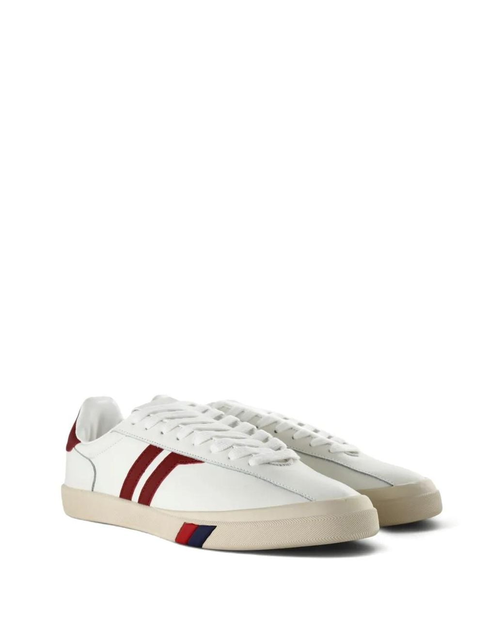 Pro Keds Court Ace Logo-Embossed Striped Sneakers in White | Lyst