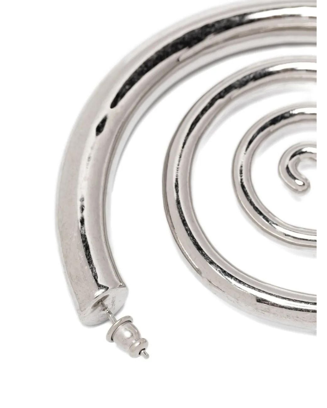 Panconesi Metallic Spiral Serpant Earrings