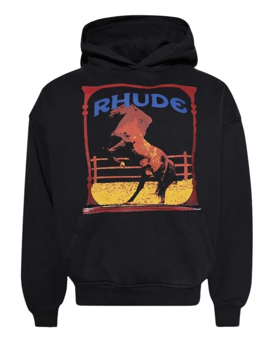 Rhude Blue Cadre Hoodie for men