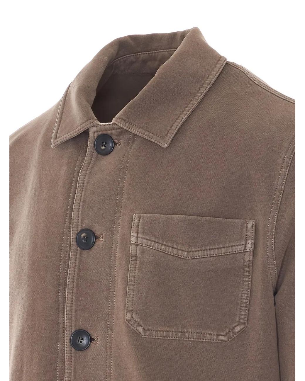 Circolo 1901 Brown Work Button-Front Jacket for men