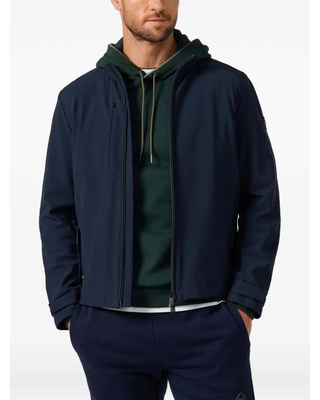 Hackett Blue Softshell Blouson Jacket for men