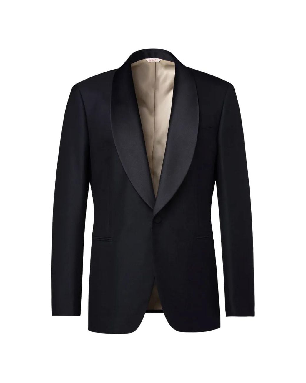 Fursac Blue Virgin Wool Blazer for men