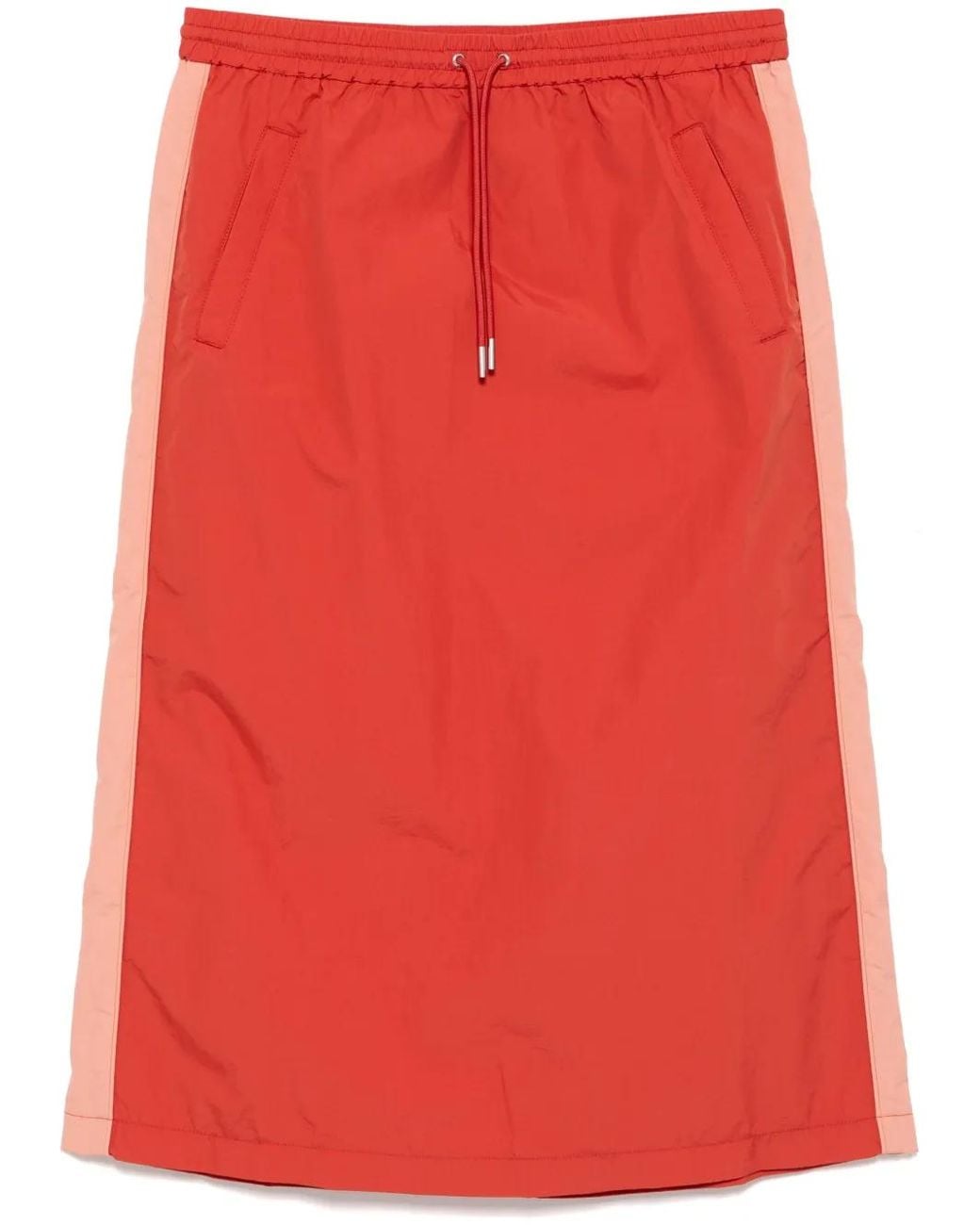 Maison Kitsuné Red Flash Fox Long Skirt