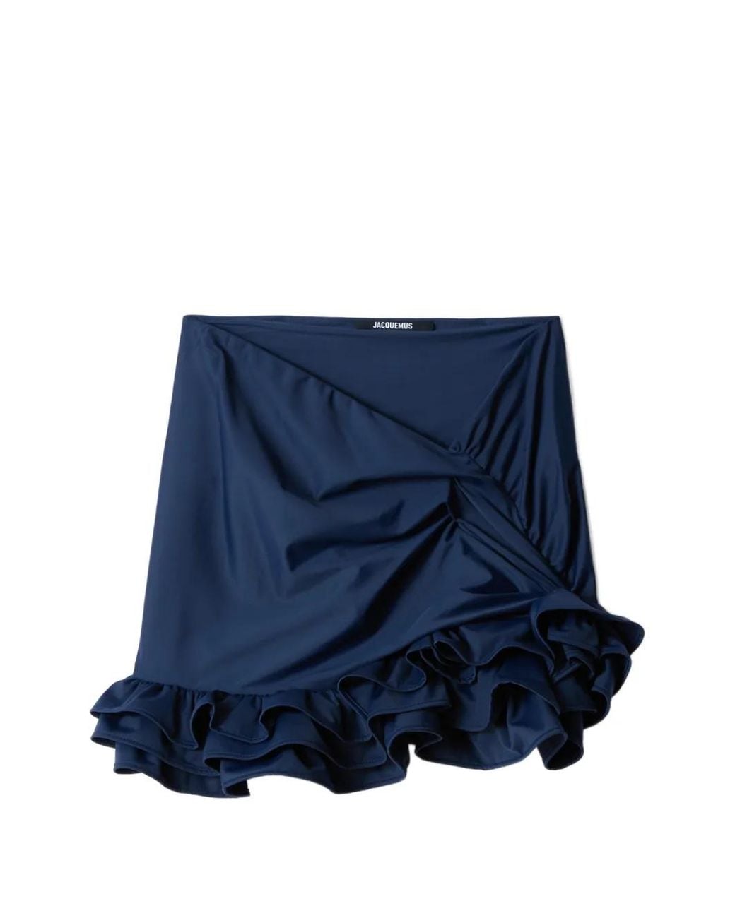 Jacquemus Blue The Playa Ruffled Mini Skirt