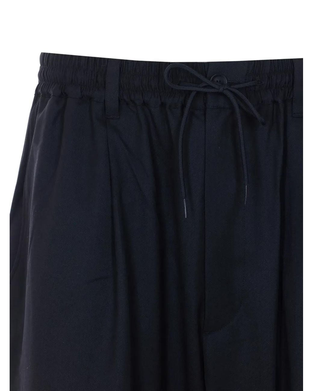 Y-3 Blue Ref Wool Trousers for men