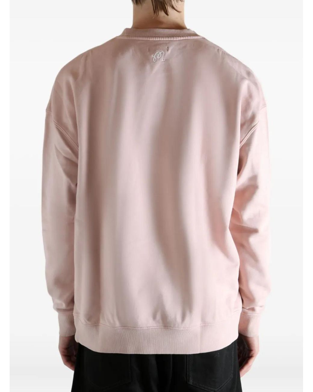 Malbon Golf Pink Crew-Neck Sweatshirt for men