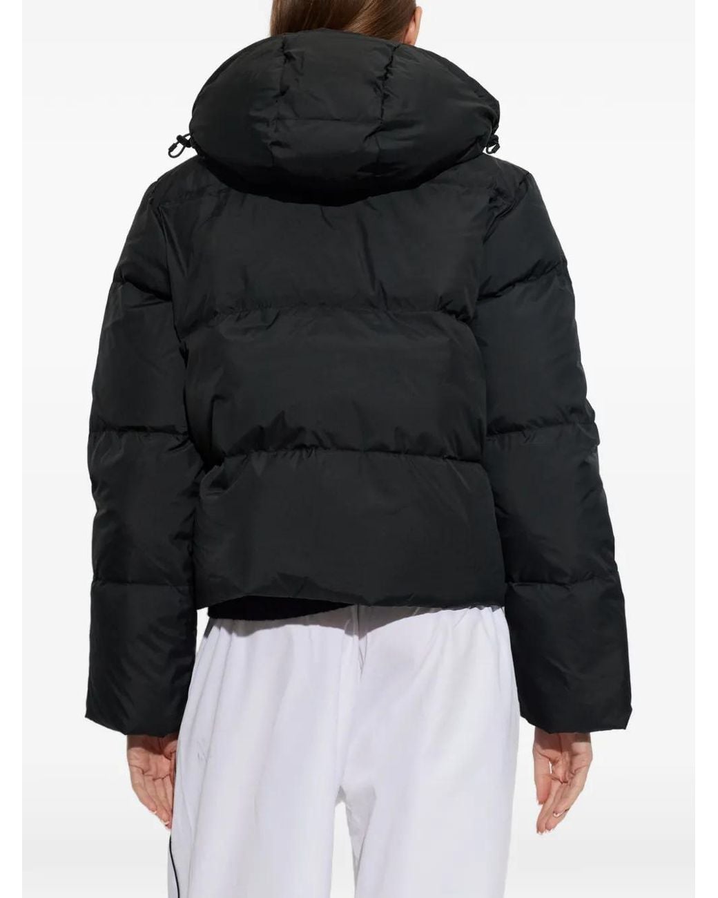Lacoste Black Waterproof Down Jacket With Hood