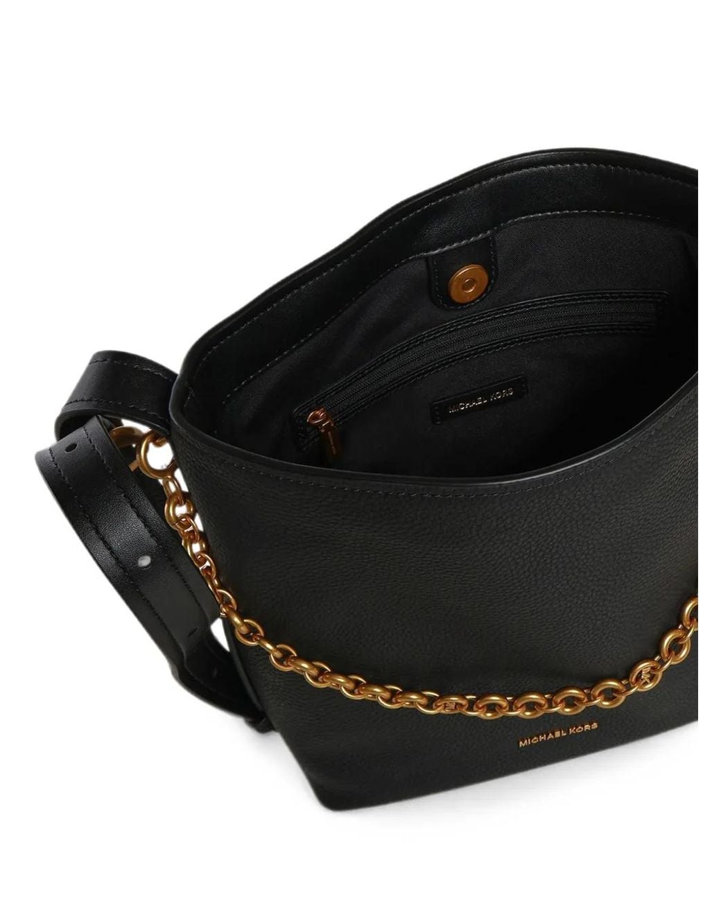 MICHAEL Michael Kors Black Petit Sac Porté Épaule Nolita À Détail De Chaîne