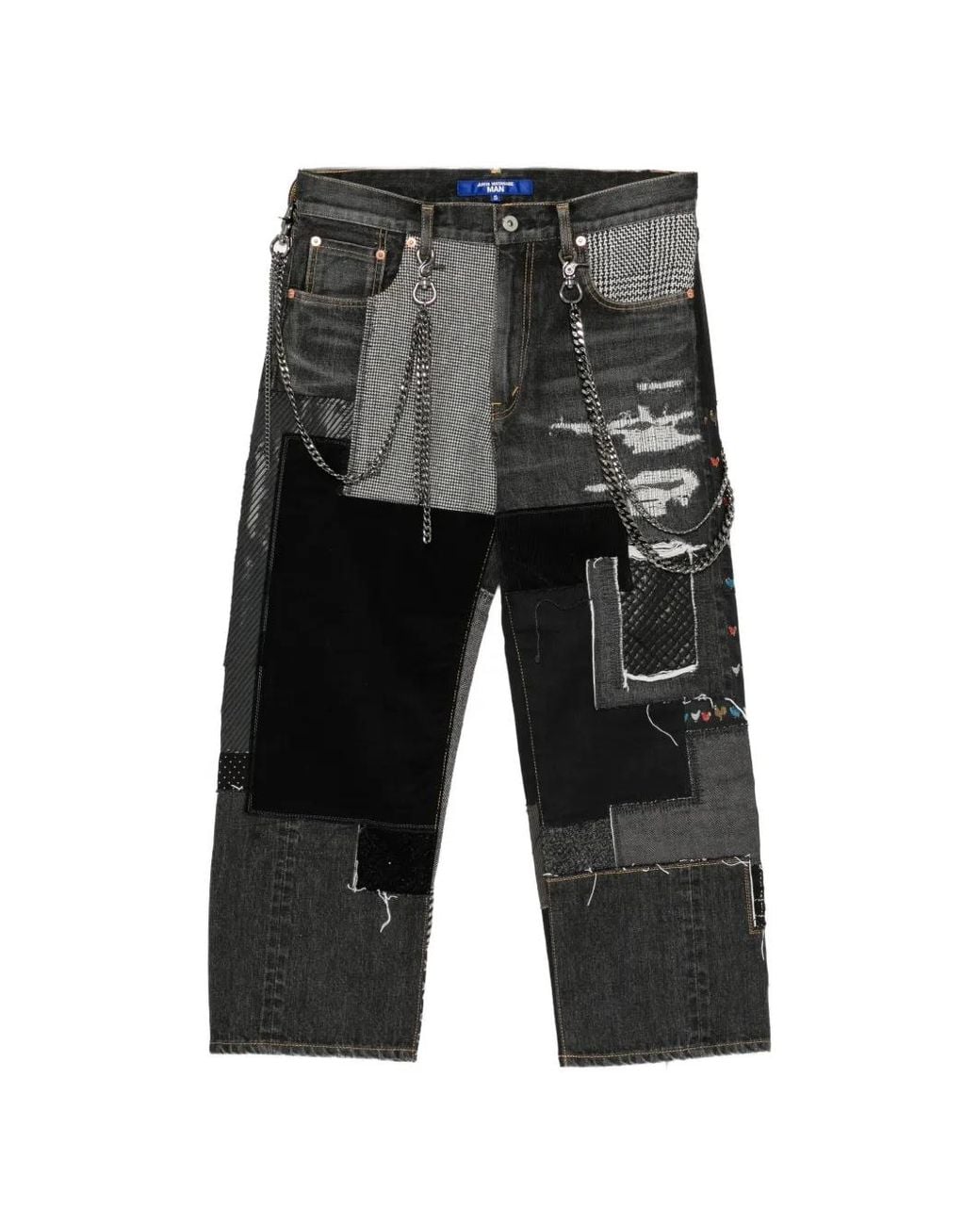 Vaqueros Con Diseño Patchwork Junya Watanabe de hombre de color Gray
