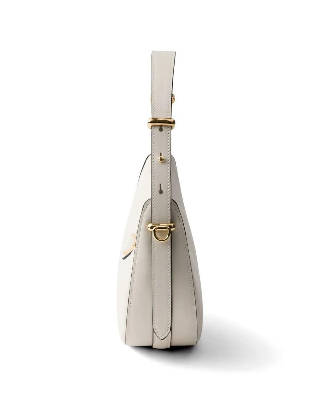 Prada White Mini Arqué Schultertasche