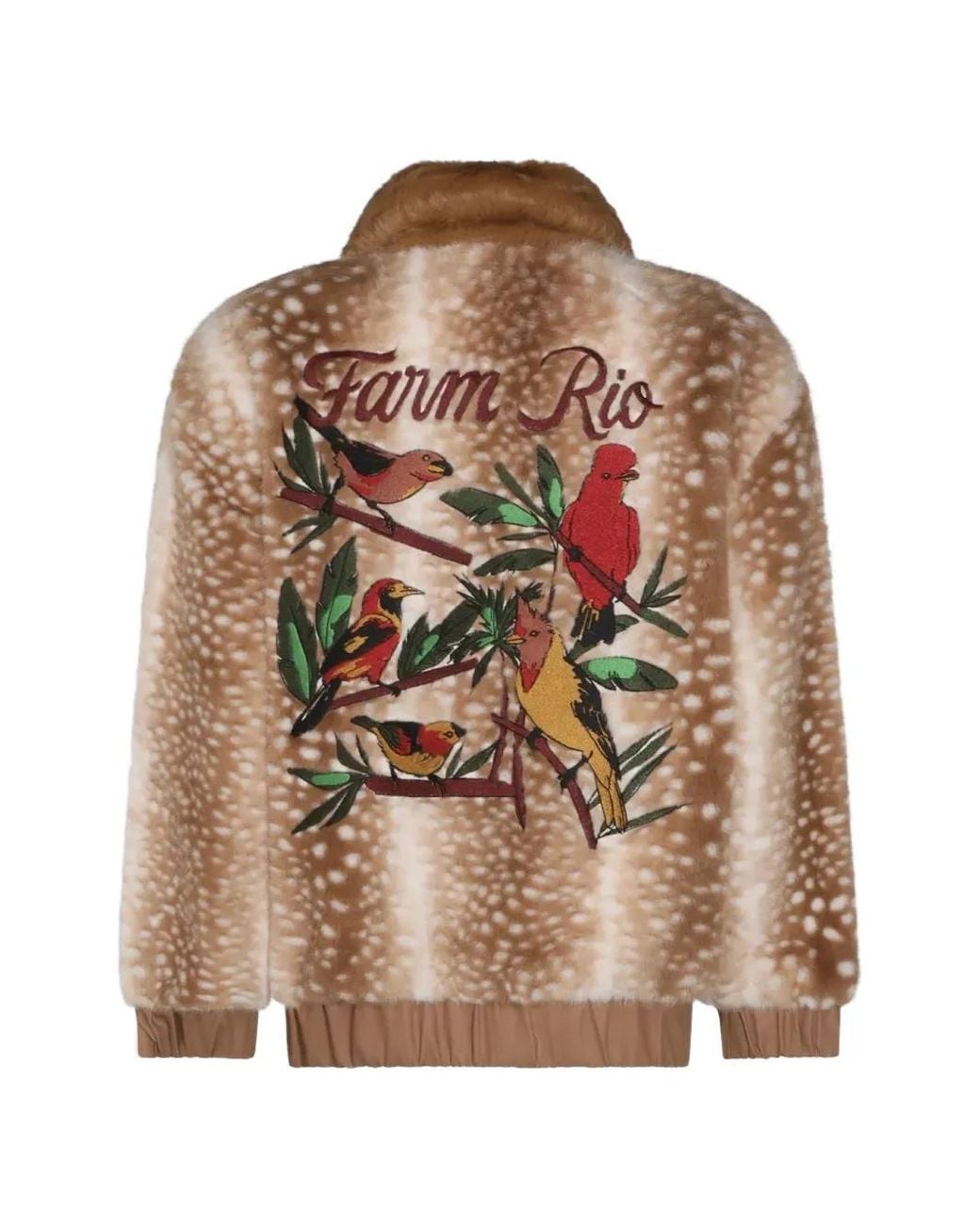 Farm Rio Brown Embroidered Jacket
