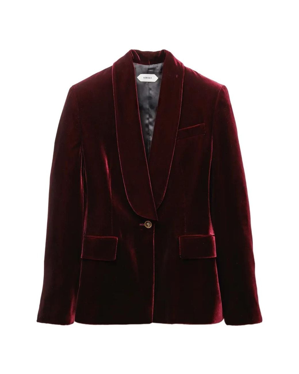 Versace Purple Viscose Velvet Blazer