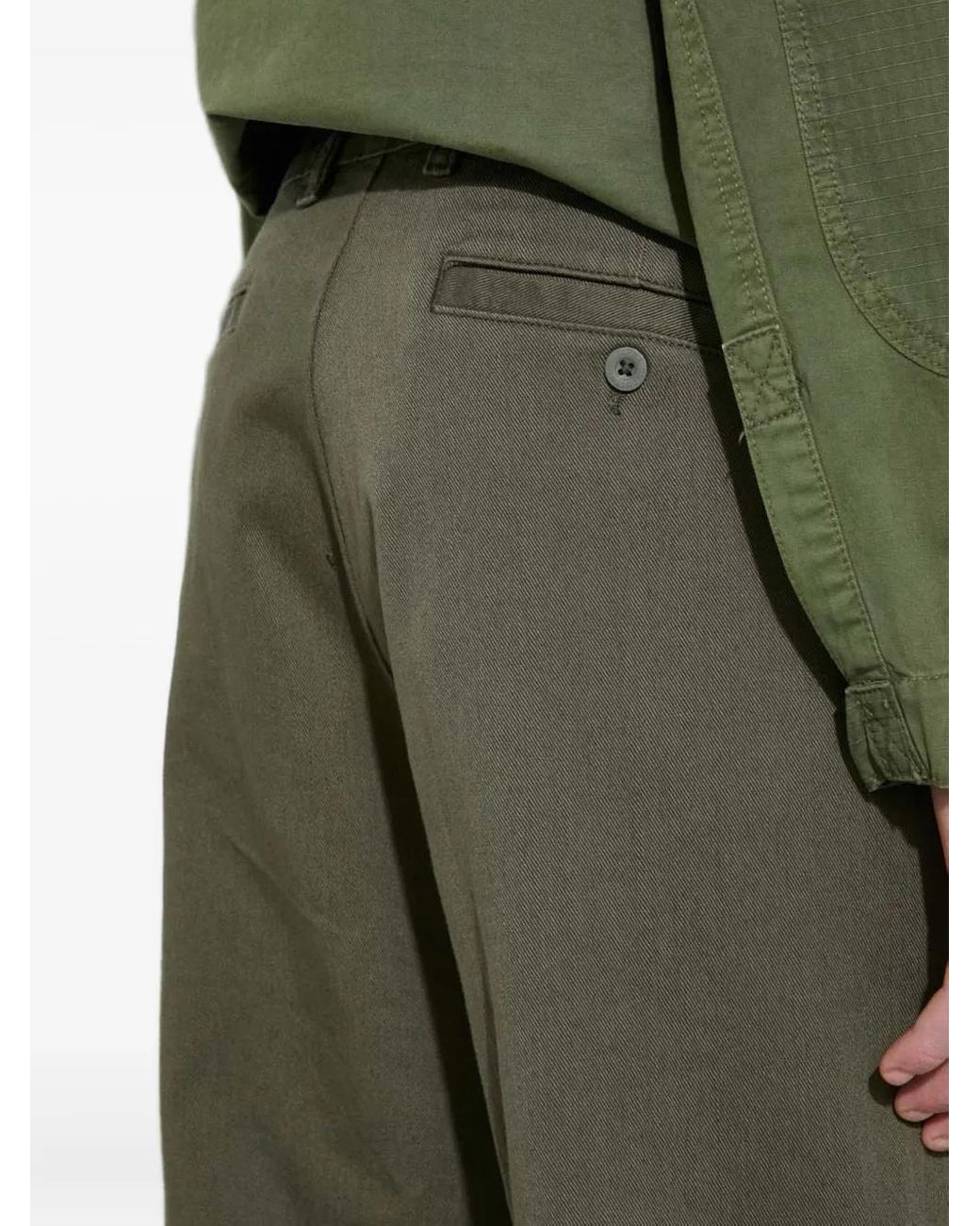 Alpha Industries Alpha Chino Met Knopen in het Green voor heren