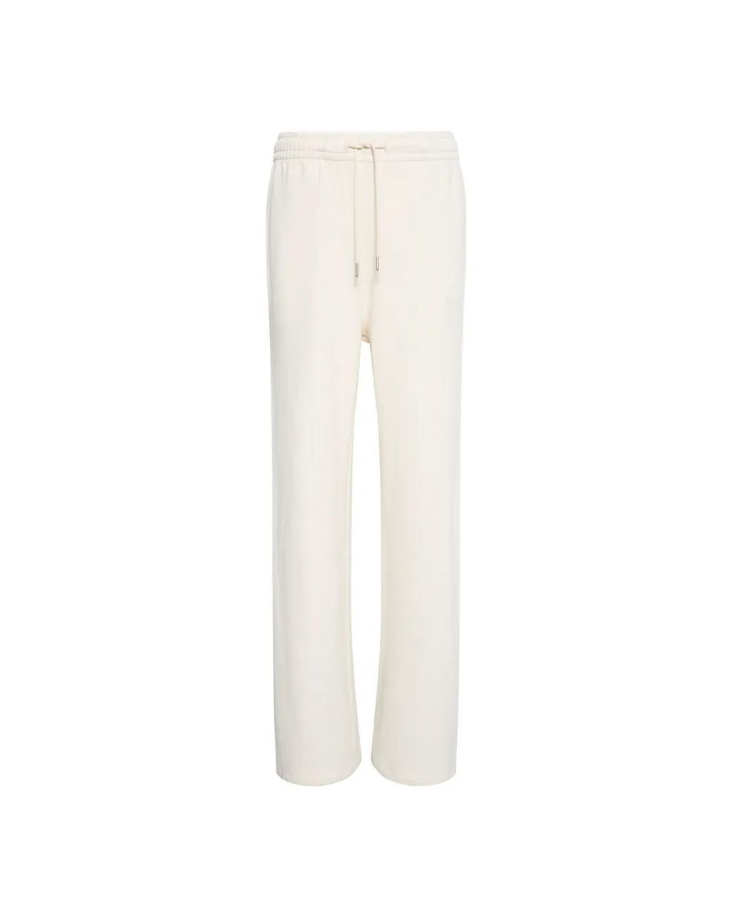 Calvin Klein White Drawstring-Waist Logo-Embroidered Track Pants