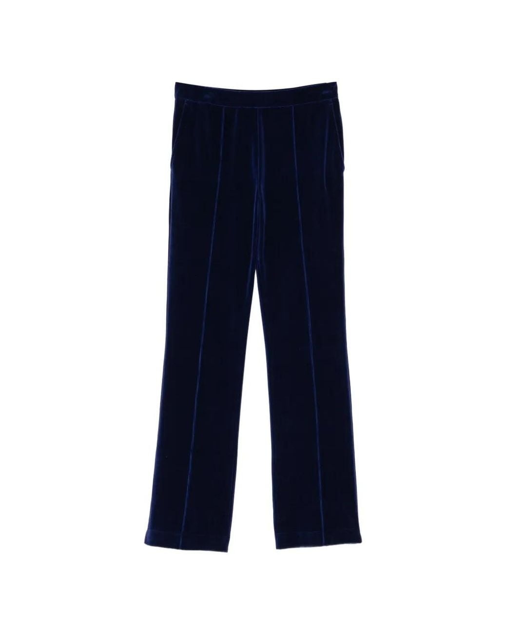 Tom Ford Blue Velour Tonal Tf Embroidered Joggers