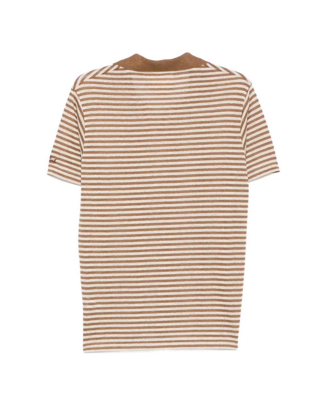 Mc2 Saint Barth Natural Rye Striped Top for men