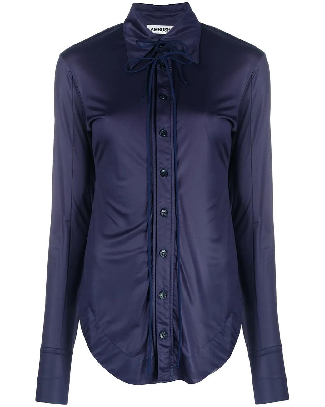 Ambush Blue Fitted Long-Sleeve Shirt