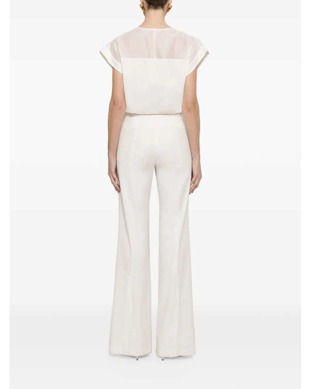 Nissa White Bow-Detail Top