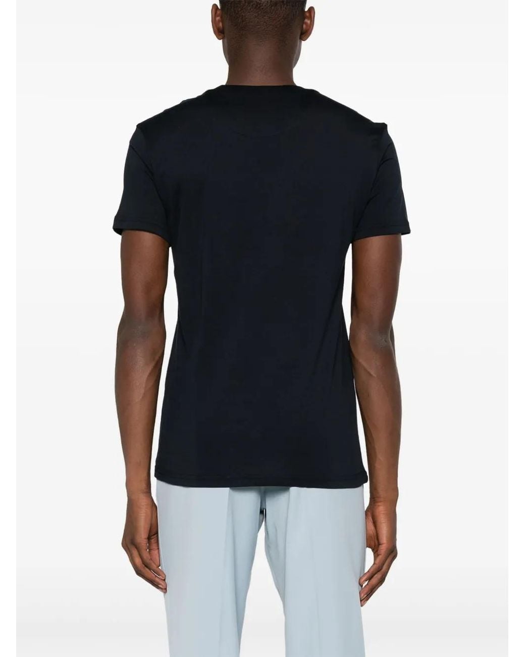 PT Torino Black Plain Lightweight T-Shirt for men