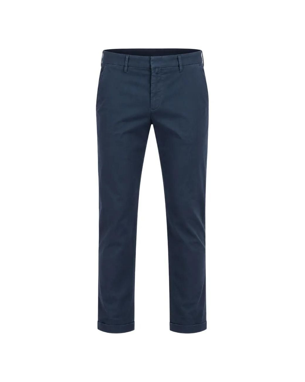 Briglia 1949 Blue Turn-Up Trousers for men