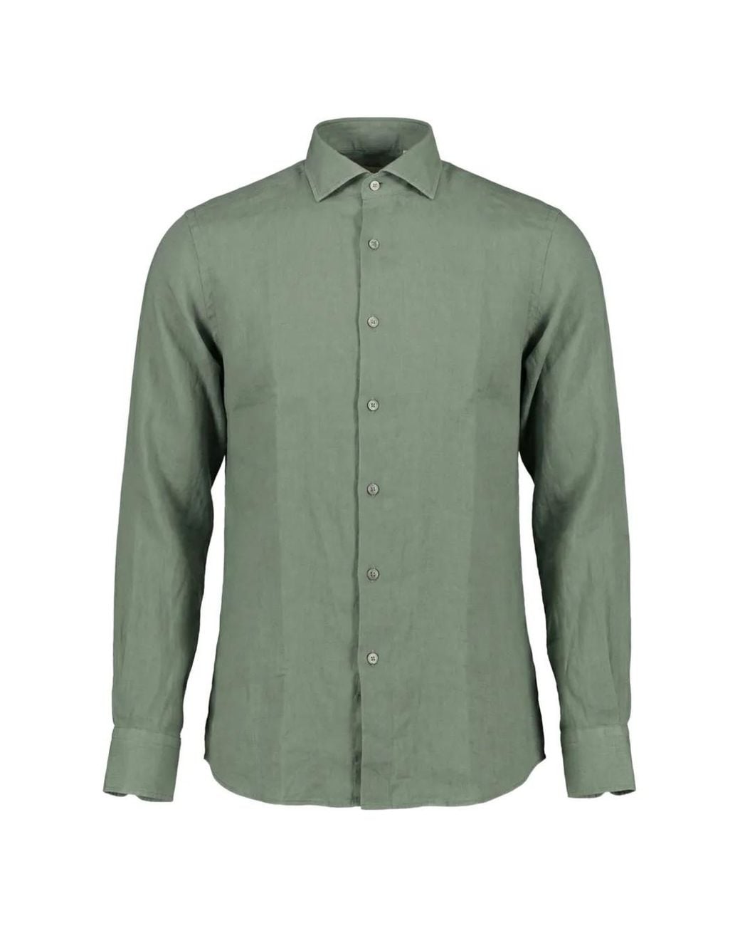 Camisa Con Botones Xacus de hombre de color Green