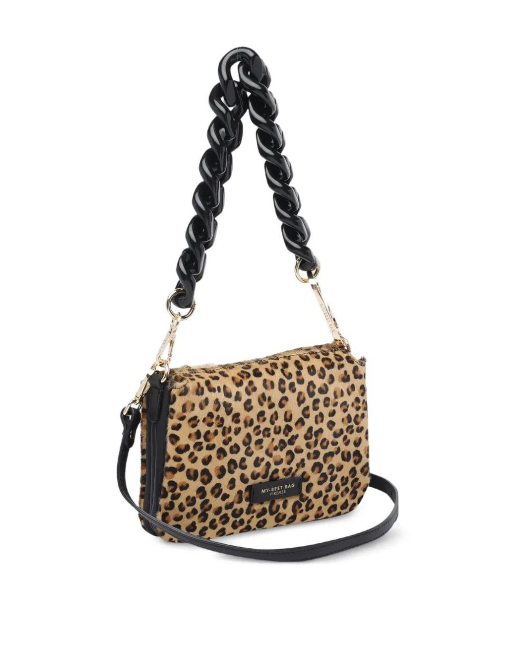 MY BEST BAG White Leopard-Print Tote Bag