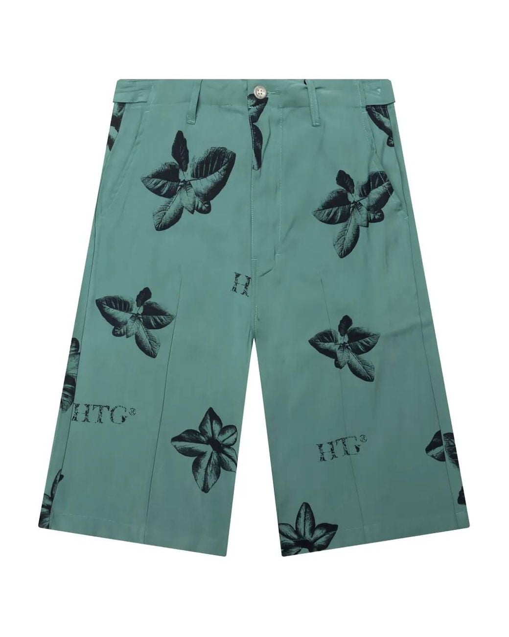 Honor The Gift Green Floral-Print Shorts for men