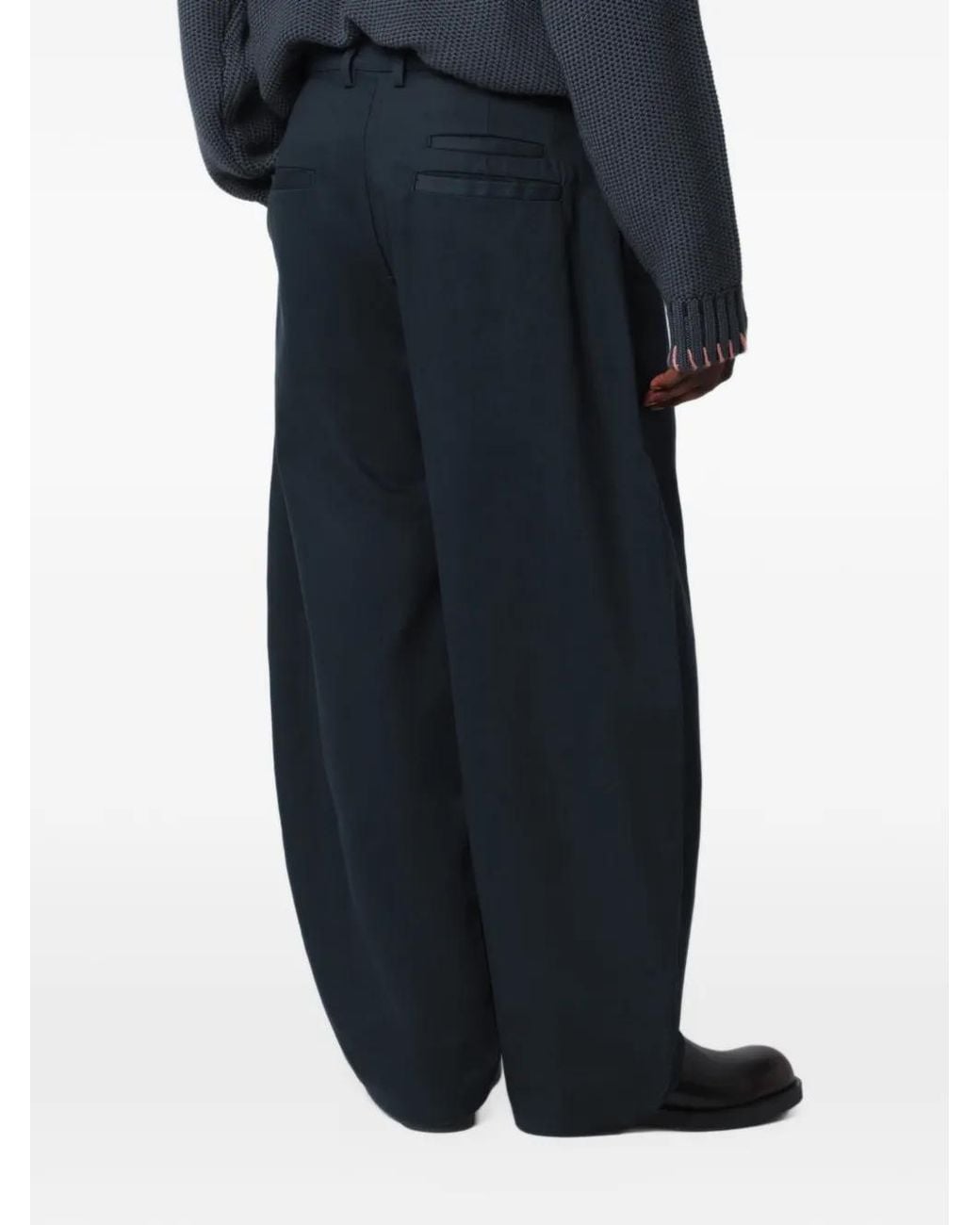 YMC Blue Wide-Leg Jeans for men