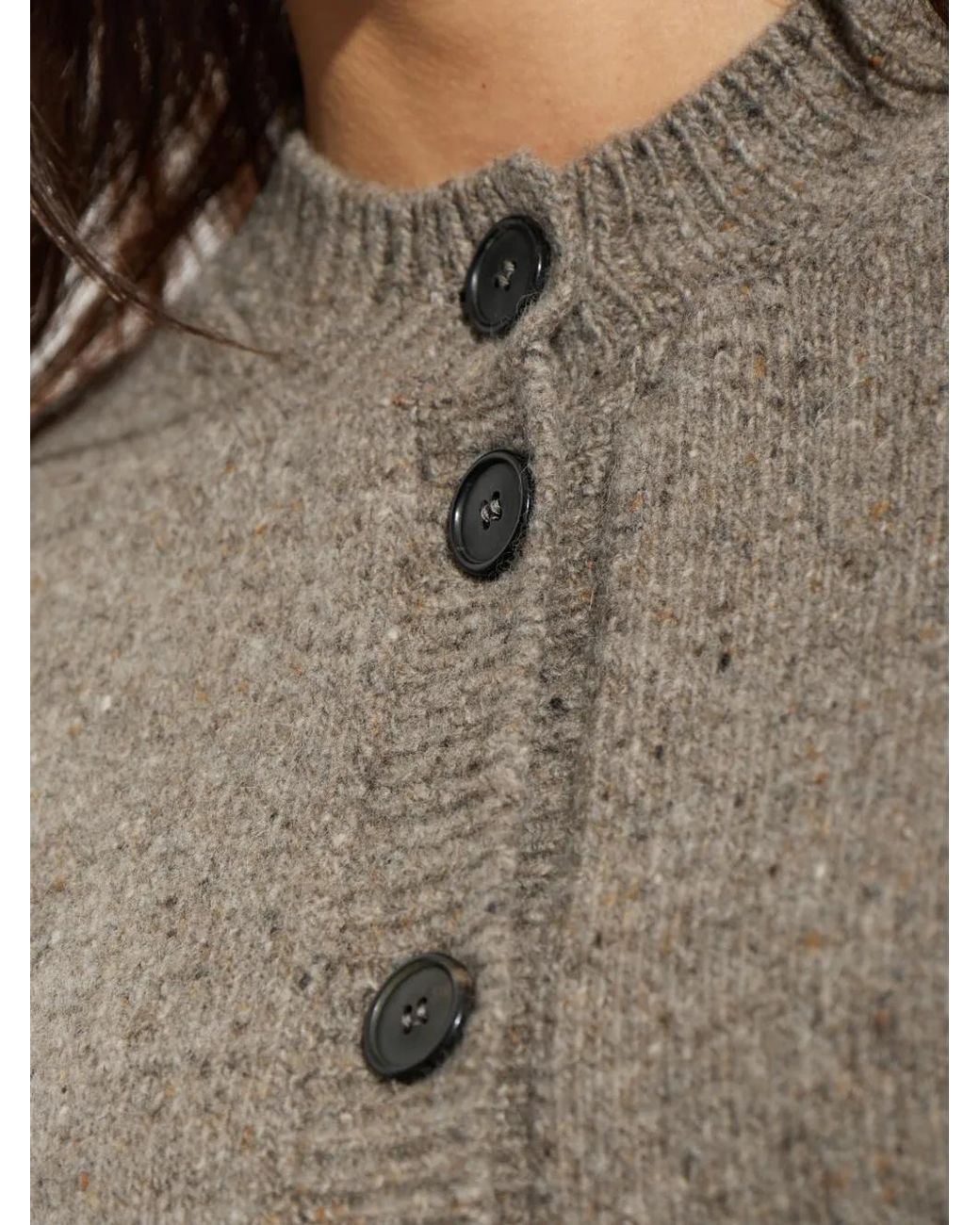 Rohe Brown Button-Up Cardigan