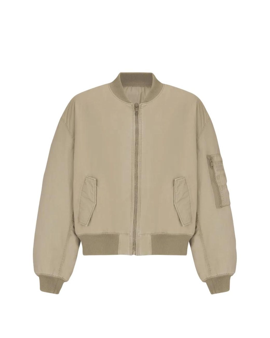 Balmain Natural Patch Pocket Bomber Jacket for men
