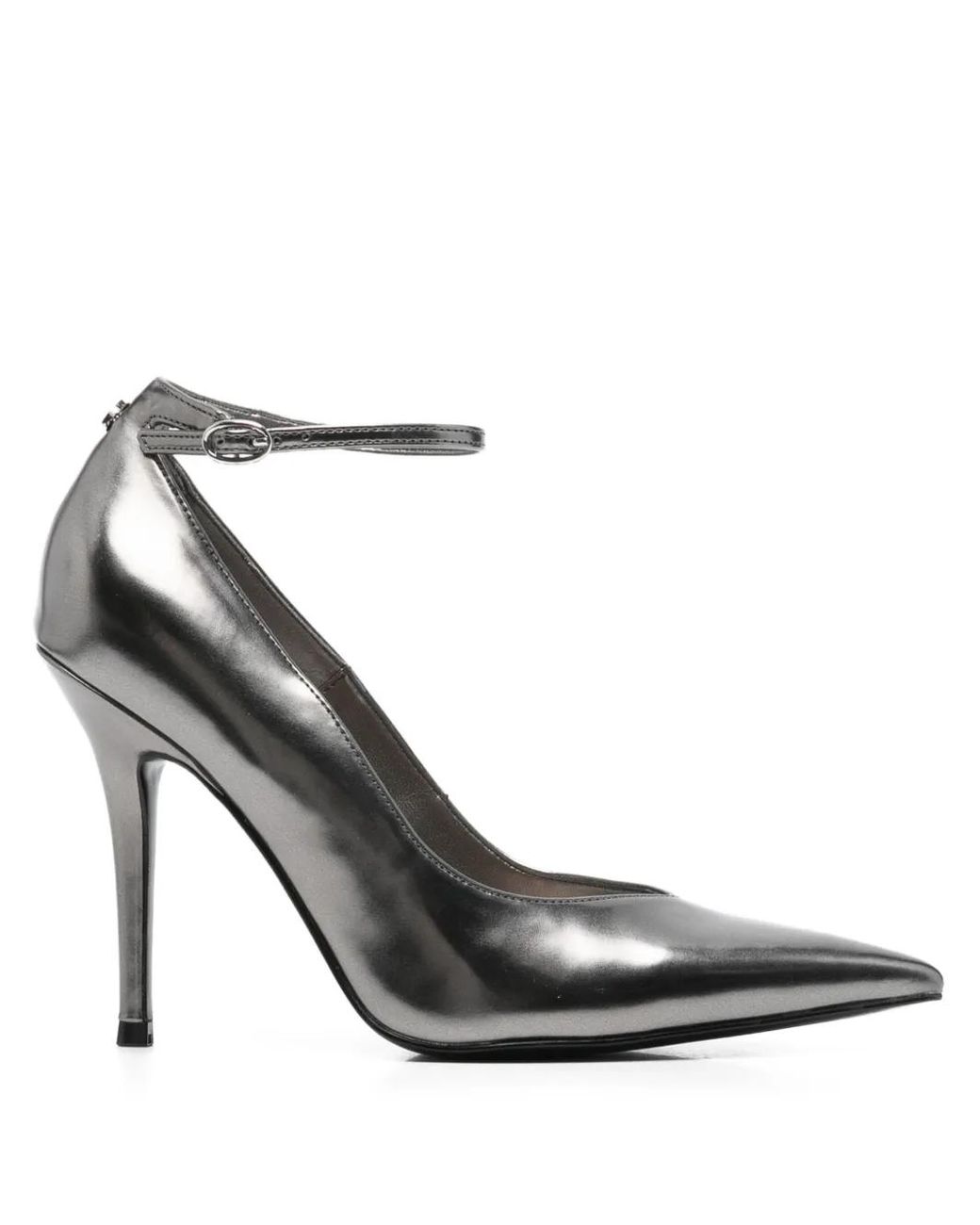 Guess Metallic Ankle-Strap Pointed Pumps