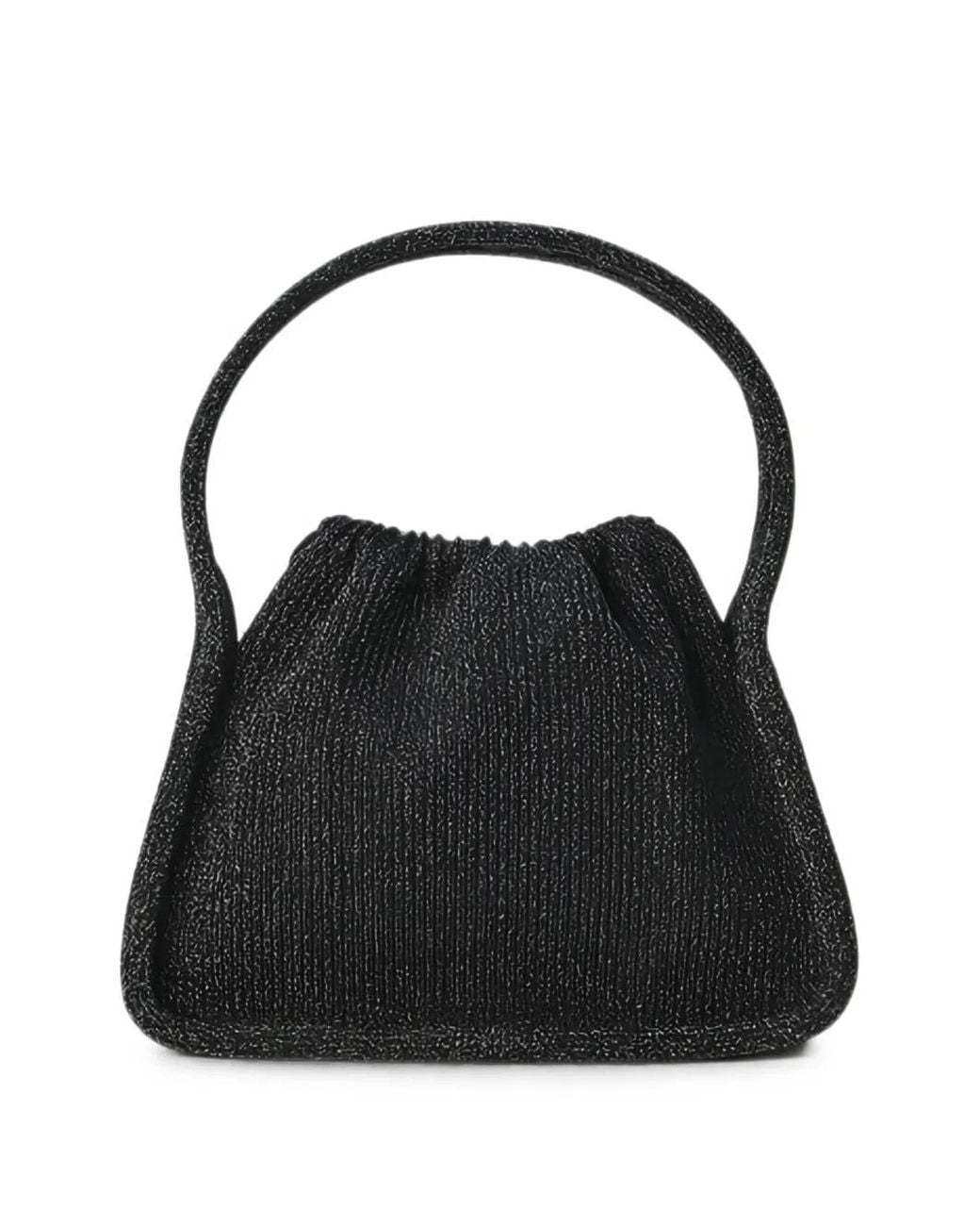 Alexander Wang Black Reflective Knit Ryan Small Bag