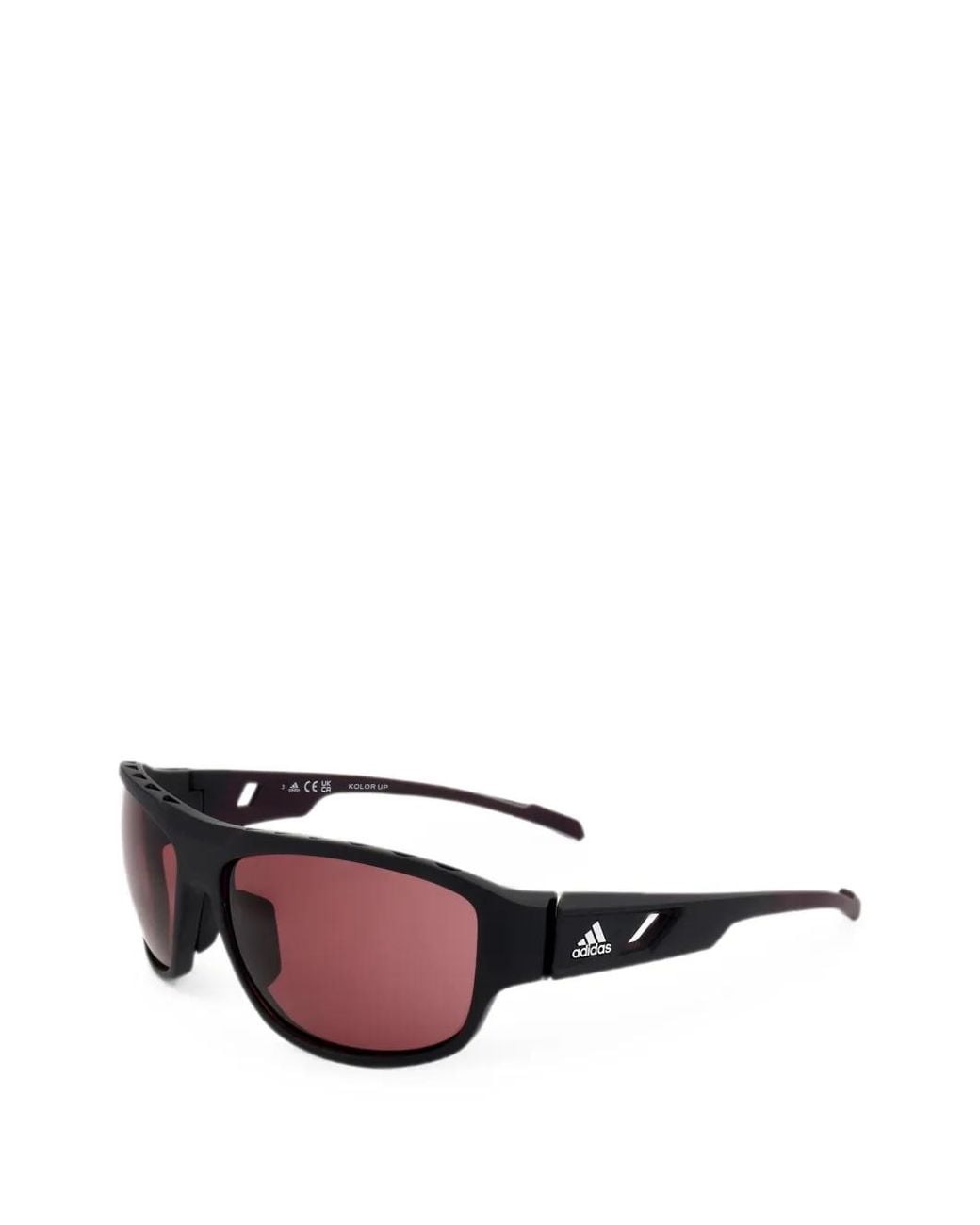 Adidas Pink Sport Rectangle-Frame Sunglasses for men