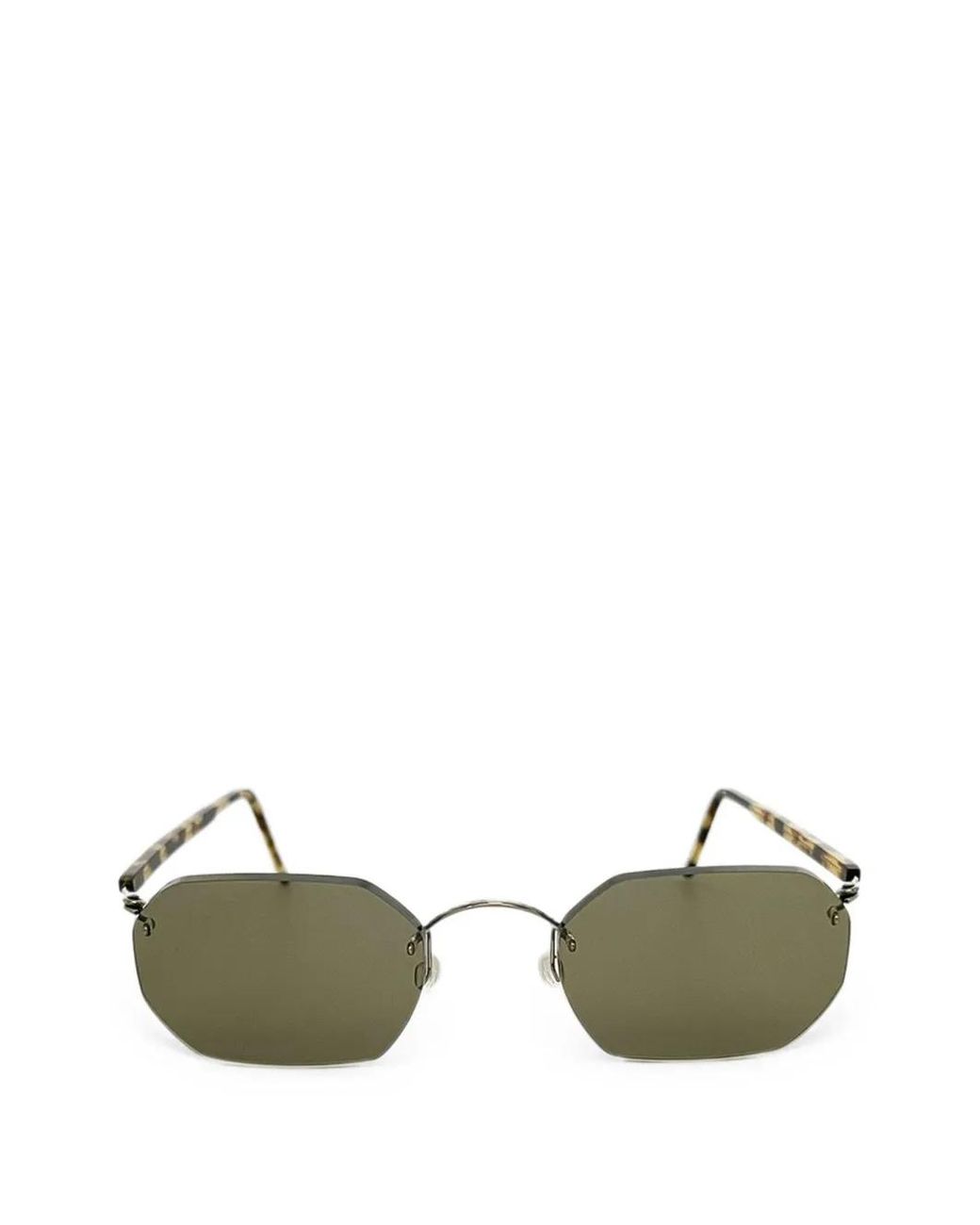 Lindberg Green Lunettes De Soleil À Monture Géométrique