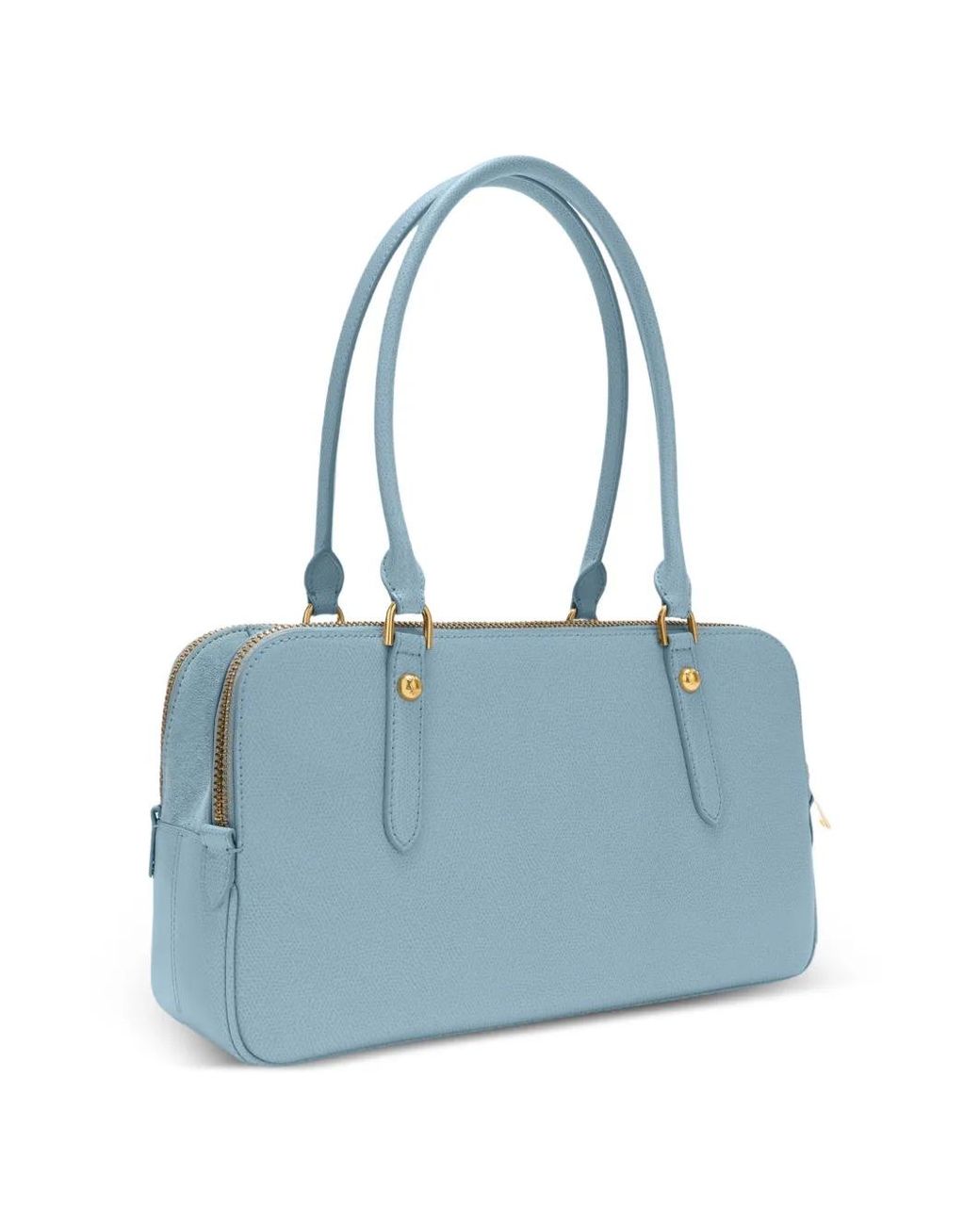Furla Blue Giulia Boston Bag M