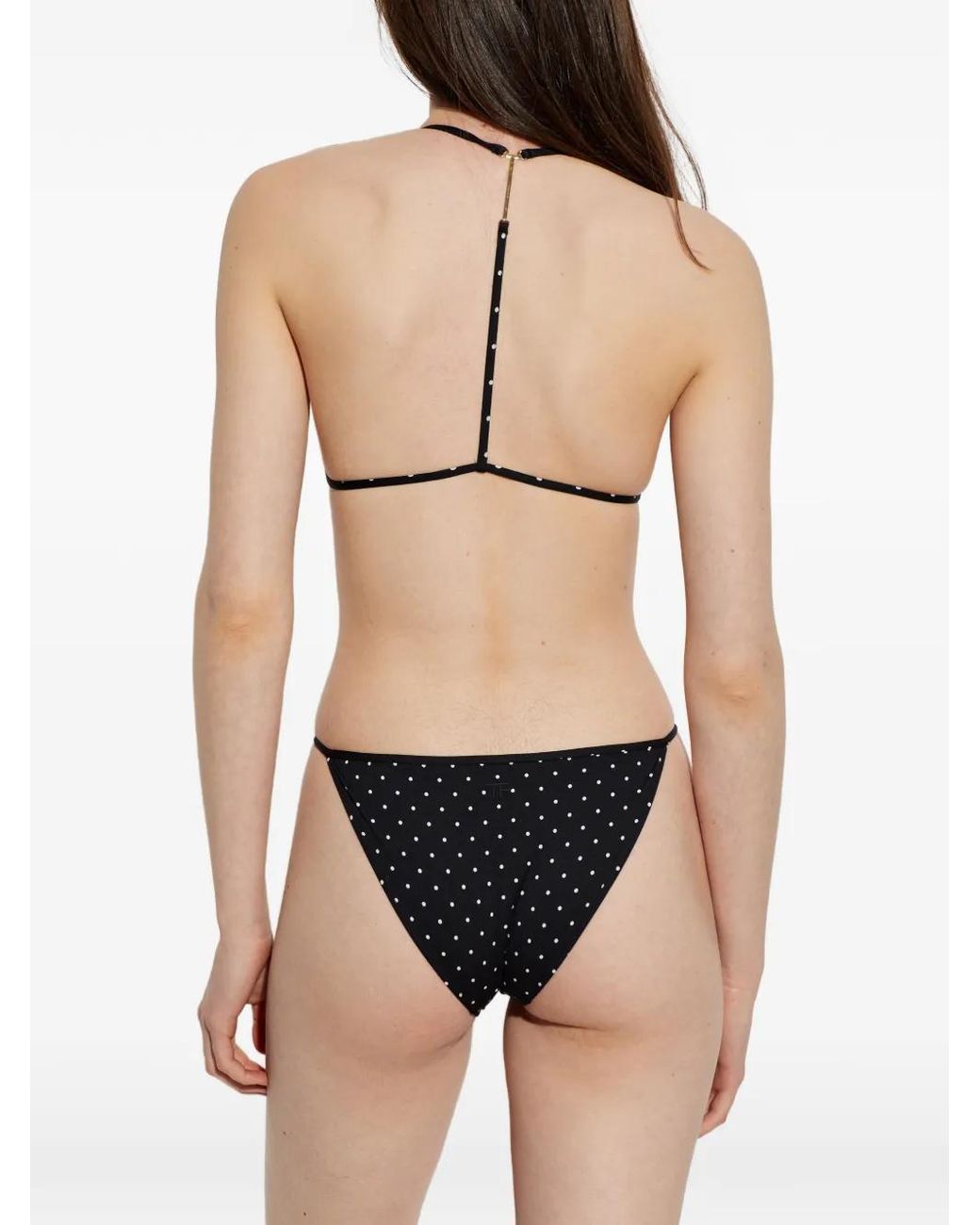 Tom Ford White Polka-Dot-Print Bikini