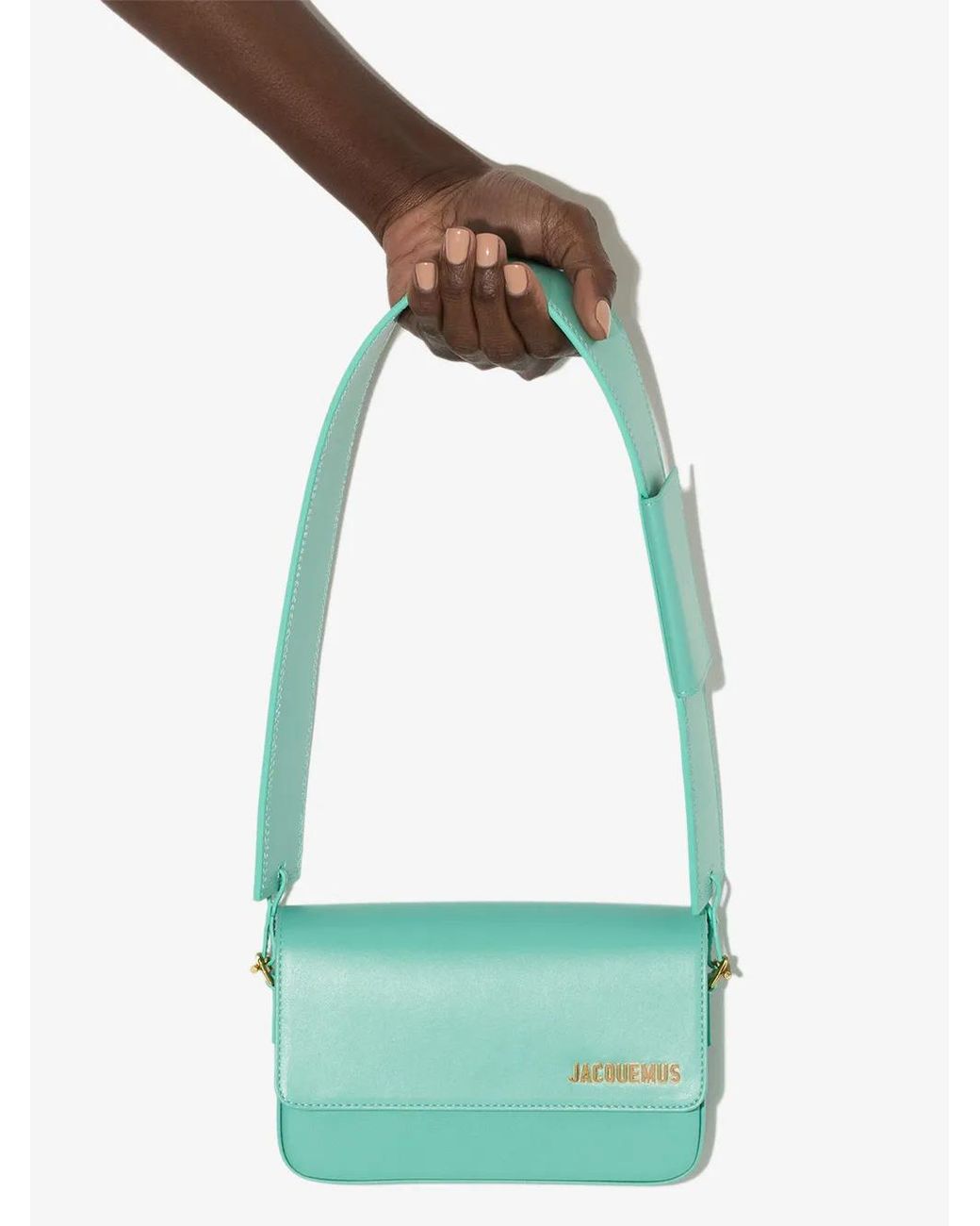 Jacquemus Green Le Carinu Leather Shoulder Bag