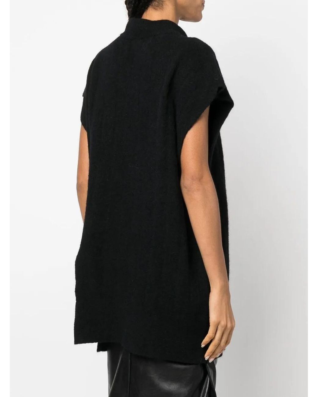 Rus Black Mock-Neck Knit Jumper